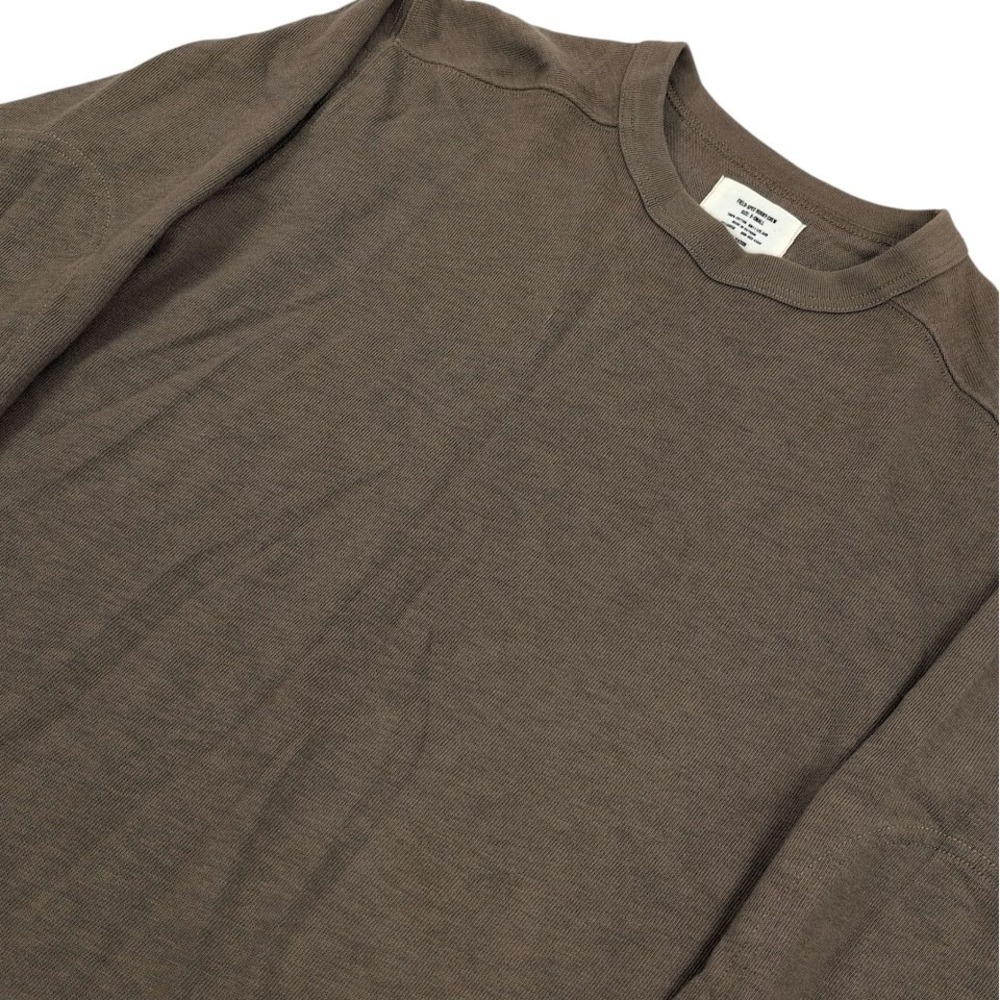 Buck Mason Field Spec Rugby Crew Mens XS Brown Casual Utility Military Designer